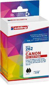 Tintenpatrone EDD-262 ersetzt Canon PGI-520BK Doppelpack