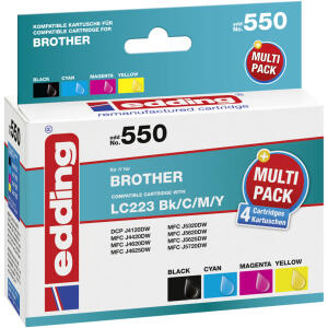Tintenpatrone EDD-550 ersetzt Brother LC223 BKCMY