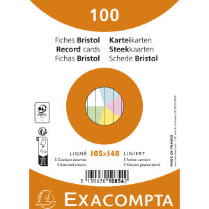 Karteikarten A6 Lini ert 100St/Pkg st