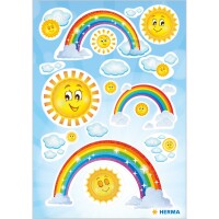 Herma Sticker MAGIC Rainbow Glitterfolie 1 Bl