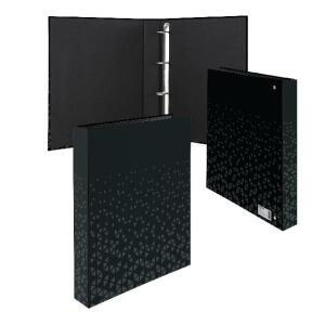 Herma Fotobook A4, 46 mm Rückenbreite 4D-Ring Karton schwarz veredelt