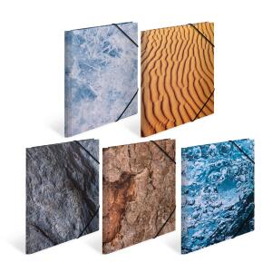 Herma Sammelmappe Eckspanner Karton A4 Nature 10er-Sortierung