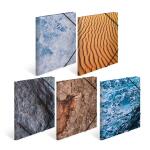 Herma Sammelmappe Eckspanner Karton A4 Nature 10er-Sortierung