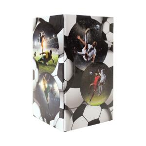 Herma Stifteköcher aus stabilem Karton B/T/H 8 x 8 x 13 cm Fussball