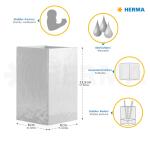 Herma Stifteköcher aus stabilem Karton B/T/H 8 x 8 x 13 cm Pferdewiese