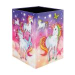 Herma Papierkorb aus stabilem Karton 15 Liter B/T/H 22 x 22 x 31,5 cm Einhorn