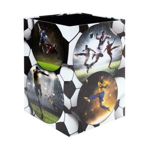 Herma Papierkorb aus stabilem Karton 15 Liter B/T/H 22 x 22 x 31,5 cm Fussball