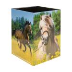 Herma Papierkorb aus stabilem Karton 15 Liter B/T/H 22 x 22 x 31,5 cm Pferdewiese