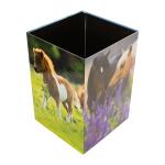 Herma Papierkorb aus stabilem Karton 15 Liter B/T/H 22 x 22 x 31,5 cm Pferdewiese