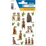 Herma Sticker DECOR Tiere Erdmännchen 3 Bl