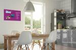 SIGEL B1204 Glas-Magnettafel Be!Board - 60 x 40 x 0,90 cm - beere