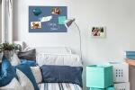 SIGEL B1207 Glas-Magnettafel Be!Board - 60 x 40 x 0,90 cm - blau