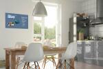 SIGEL B1207 Glas-Magnettafel Be!Board - 60 x 40 x 0,90 cm - blau