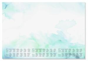 SIGEL HO314 Papier-Schreibunterlage - Aquarell - Nein - grün/blau - ca. A2 - DE/EN/FR/NL - 30 Blatt - FSC-zertifiziert