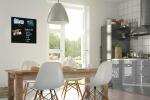 SIGEL B1101 Glas-Magnettafel Be!Board - 45 x 45 x 0,90 cm - schwarz