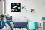 SIGEL B1101 Glas-Magnettafel Be!Board - 45 x 45 x 0,90 cm - schwarz