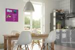 SIGEL B1104 Glas-Magnettafel Be!Board - 45 x 45 x 0,90 cm - beere