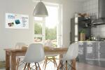 SIGEL B1200 Glas-Magnettafel Be!Board - 60 x 40 x 0,90 cm - weiß