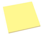 Static Notes gelb 100x100mm 1 Block à 100Bl