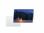 SIGEL DS096 Weihnachts-Karten - Winterlandschaft Berge - blau - A6 - 10 Karten + Umschläge - inkl. Umschläge