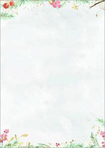 SIGEL DP608 Weihnachts-Motiv-Papier - Tannenzweige - grau - 90 g/m² - A4 - 25 Blatt