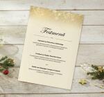 SIGEL DP633 Weihnachts-Motiv-Papier - Schneeflocken - gold/weiß - 90 g/m² - A4 - 25 Blatt