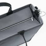 SIGEL BA413 Desk Sharing Bag L - Polyethylen (RPET) recycelt - dunkelgrau - 50 x 28 x 15 cm