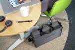 SIGEL BA413 Desk Sharing Bag L - Polyethylen (RPET) recycelt - dunkelgrau - 50 x 28 x 15 cm