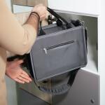 SIGEL BA412 Desk Sharing Bag M - Polyethylen (RPET) recycelt - dunkelgrau - 36 x 28 x 15 cm