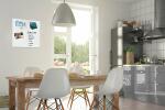 SIGEL B1100 Glas-Magnettafel Be!Board - 45 x 45 x 0,90 cm - weiß