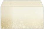 SIGEL DU633 Weihnachts-Umschlag - Schneeflocken - gold/weiß - gummiert - DIN lang - 25 Umschläge