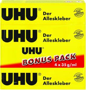 ALLESKLEBER Tube 4x35g Faltschachtel Bonuspack