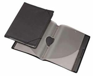 Registermappe A4 schw. Office Nylon, Innenteil 6tlg rauch