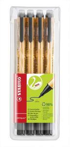 Filzschreiber GREENpoint Etui 4 ST/1 Farbe schwarz