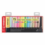 Textmarker BOSS ORIGINAL Tischset 15 ST/15 Farben