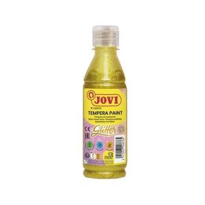 Flüssige Plakatfarbe Glitzer 250ml Flasche, gelb