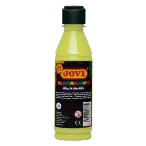 Flüssige Plakatfarbe phosphorescent 250ml Flasche, gelb