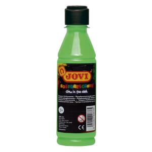 Flüssige Plakatfarbe phosphorescent 250ml Flasche, grün