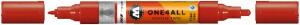 Acrylmarker One4All Twin 1,5mm/4mm Himbeerrot