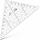 TZ-Dreieck 16 cm ohne Facette transparent, extrem biegsam