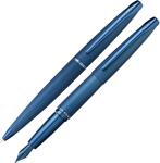 Kugelschreiber+Füller ATX Gebürstetes Dunkelblau, Geschenkset