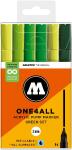 Acrylmarker One4All 127HS Green Set