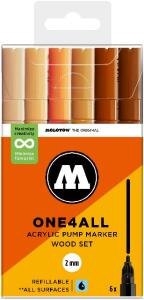Acrylmarker One4All 127HS Wood Set