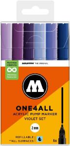 Acrylmarker One4All 127HS Violet Set