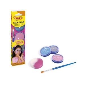 FACE PAINT Fantasy Schminke 3 Dosen a 8ml, farbig soriert