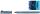 Set Tintenroller Ceod Shiny blue/Tintenpatronen blau