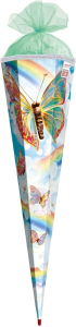 Roth Schultüte Rainbow Butterfly 85 cm Sound Glitzerborte