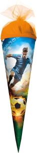 Motiv-Schultüte, Soccer , 22 cm, rund, Tüllverschluss