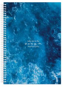 Roth Spiral Notizbuch mit fbg. Rändern A4 "Ocean"