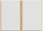 Roth Spiral Notizbuch mit fbg. Rändern A5 "Sun"